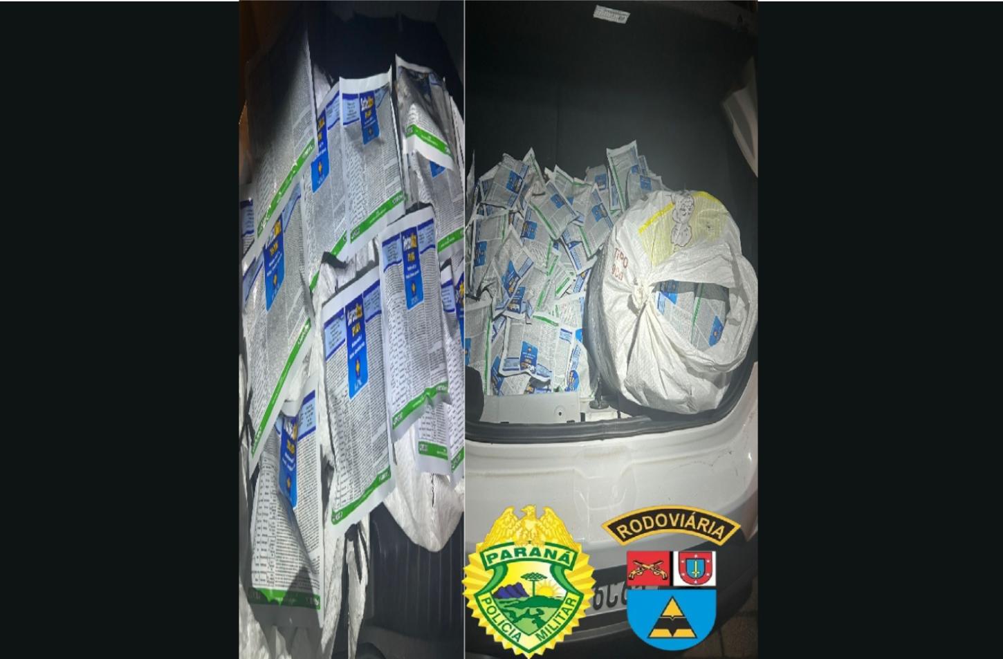 Polícia Rodoviária apreende 50 kg de herbicida irregular e prende motorista