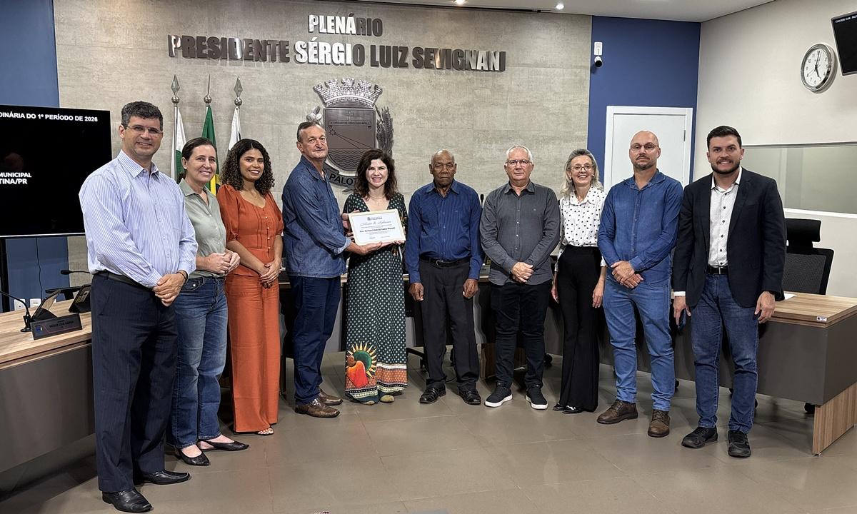 Reconhecimento merecido. Vereadores de Palotina entregam a Moção de Aplausos à Dra. Tariane Manetti