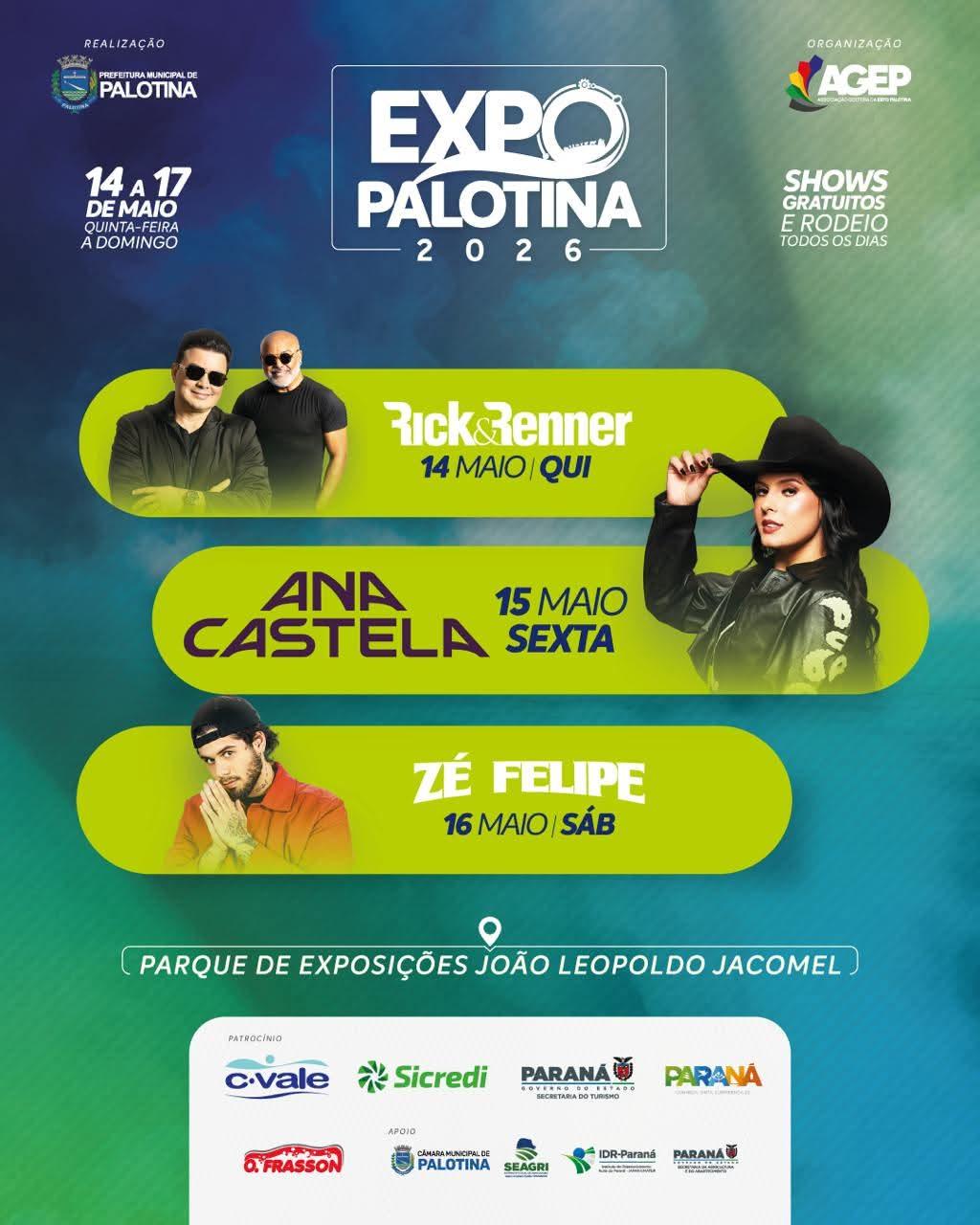 Procura acelerada por espaços confirma o sucesso da Expo Palotina 2026: setores internos já estão esgotados e expectativa é de casa cheia em mais uma edição histórica da feira