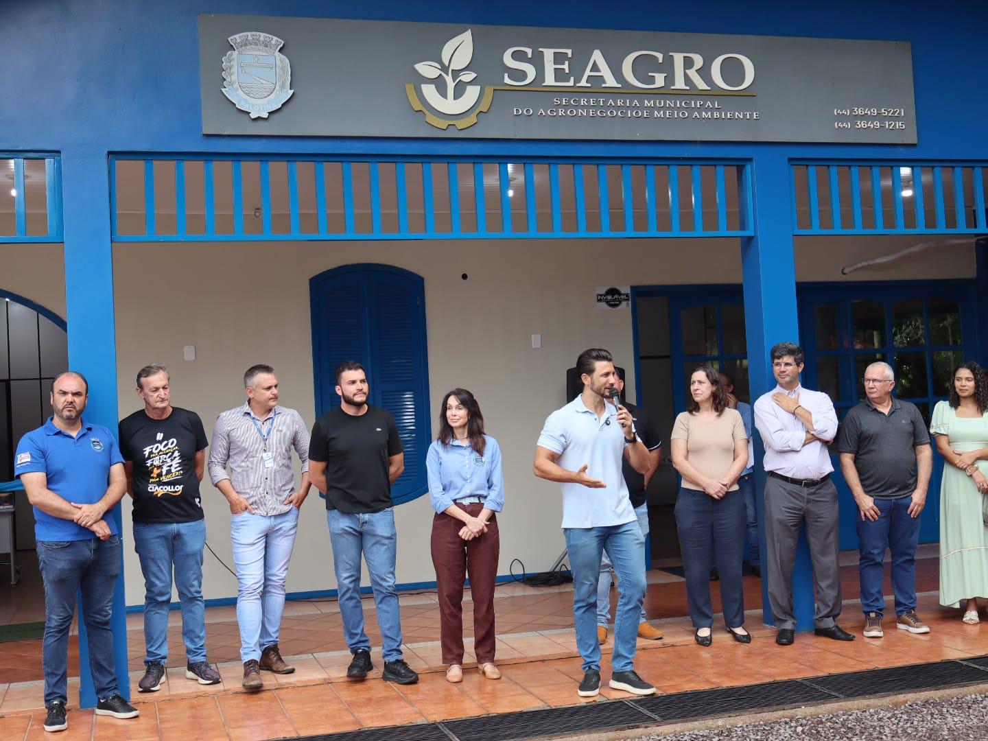 Prefeito Rodrigo Ribeiro destaca investimento no agronegócio durante inauguração do novo espaço da Seagro