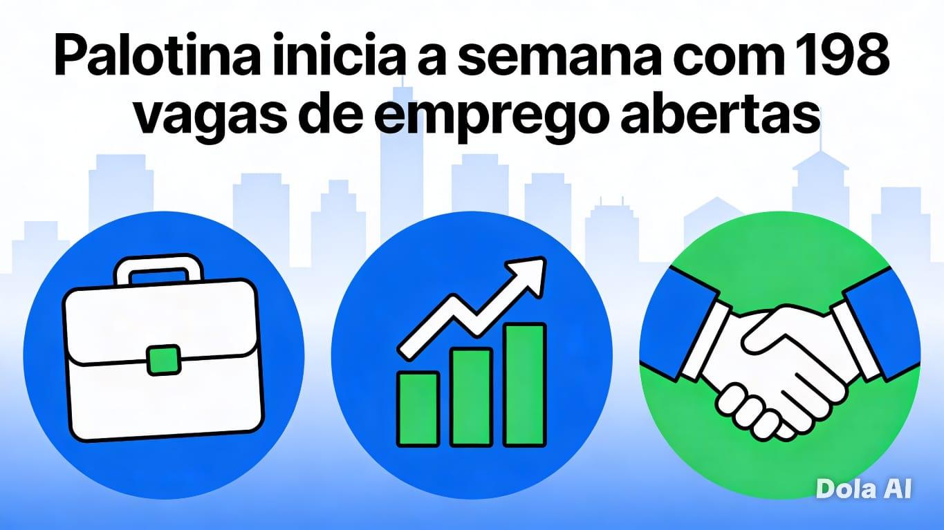 Palotina oferece 198 vagas de emprego, oportunidades contemplam diversos setores e níveis de qualificação