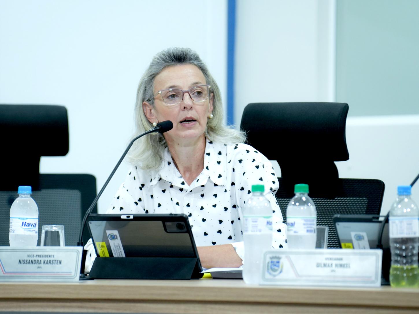 Nissandra Karsten apresentou propostas e pedidos de informação voltados à melhoria da saúde, da gestão pública e dos espaços comunitários