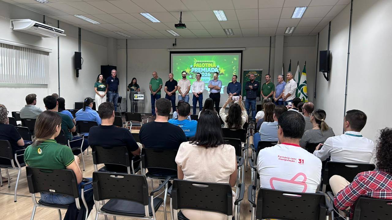 Lançamento da campanha “Palotina Premiada 2026” reúne empresários e autoridades e marca o início da maior ação de prêmios da história da Acipa