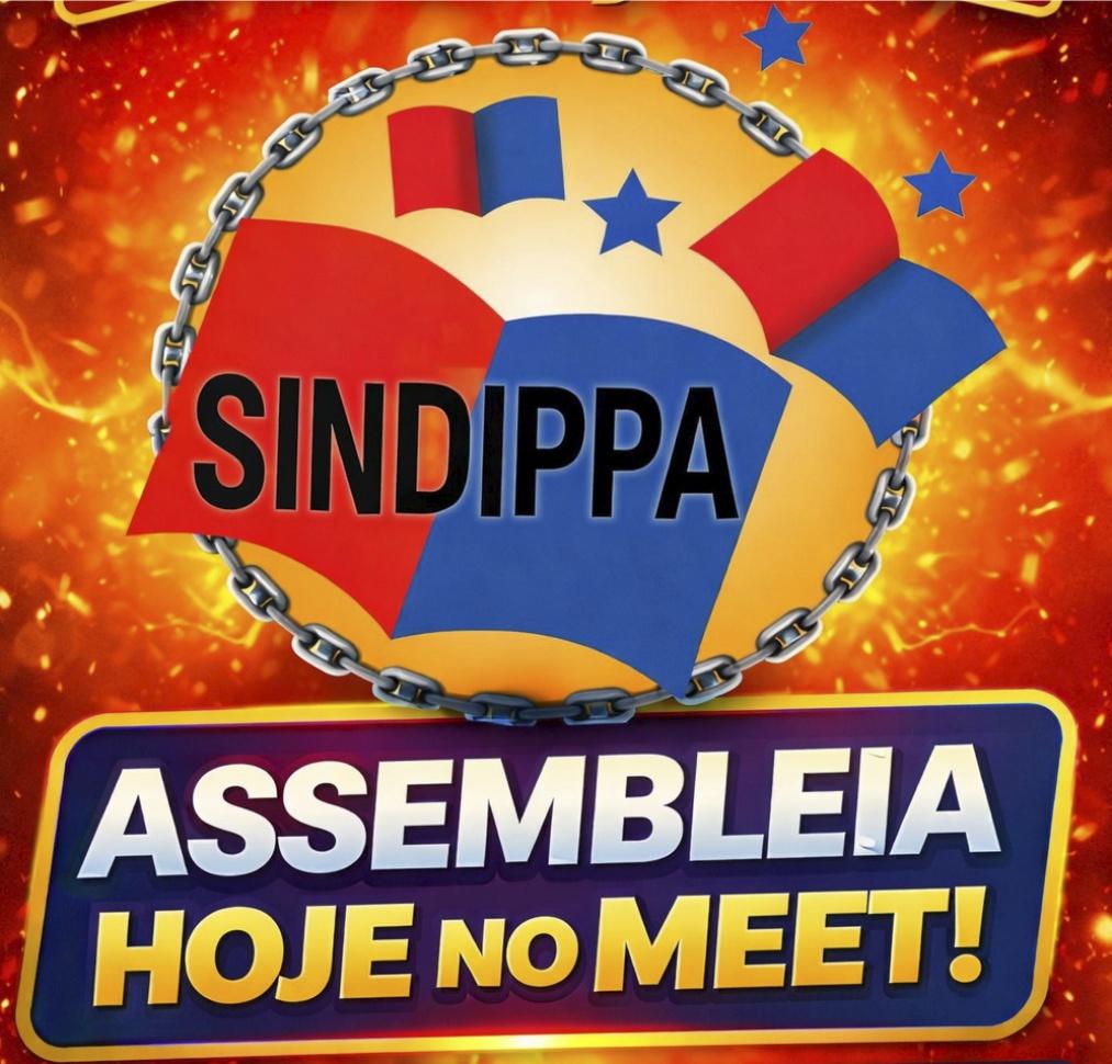 Sindippa convoca professores para assembleia geral virtual