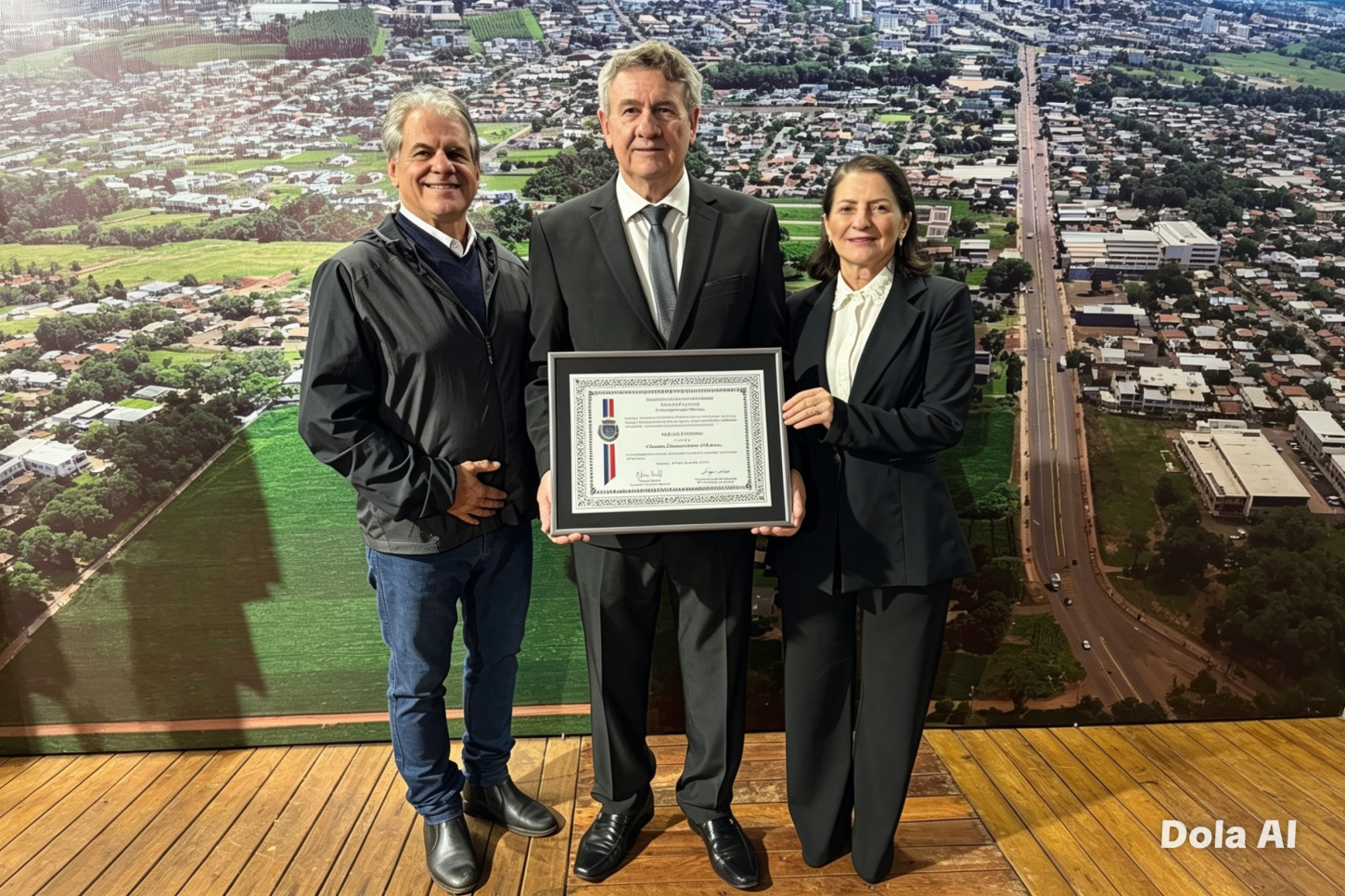 Luiz Ernesto prestigia homenagem histórica a Adenir Trevisan na Expo Palotina 2026