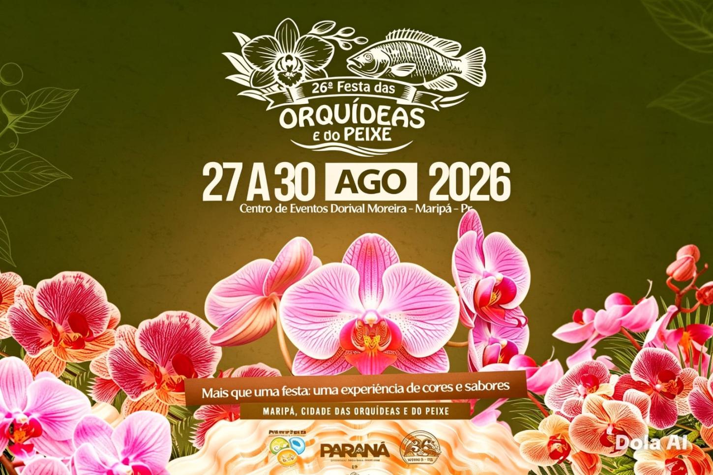 Maripá prepara a 26ª edição da Festa das Orquídeas e do Peixe