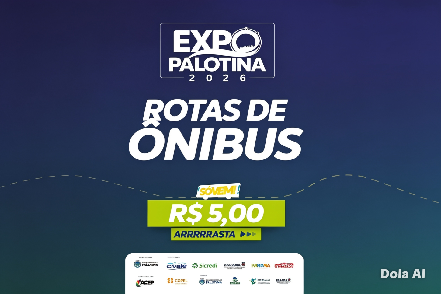 Ônibus garantem acesso à Expo Palotina 2026 com rotas especiais para os quatro dias de festa