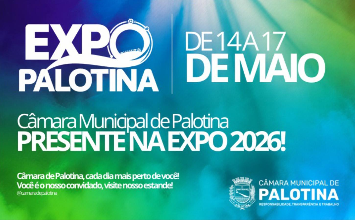 A Câmara de Vereadores de Palotina estará presente na Expo Palotina 2026, homenagens, cidadania e fortalecimento da participação popular