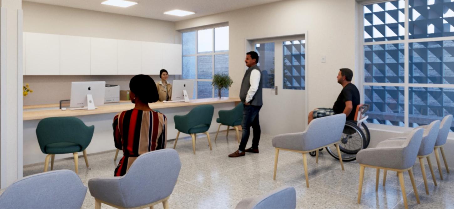 Projeto em 3D da nova UBS de Terra Roxa, que será construída com investimento de R$ 2,6 milhões e estrutura moderna voltada à ampliação do atendimento em saúde
