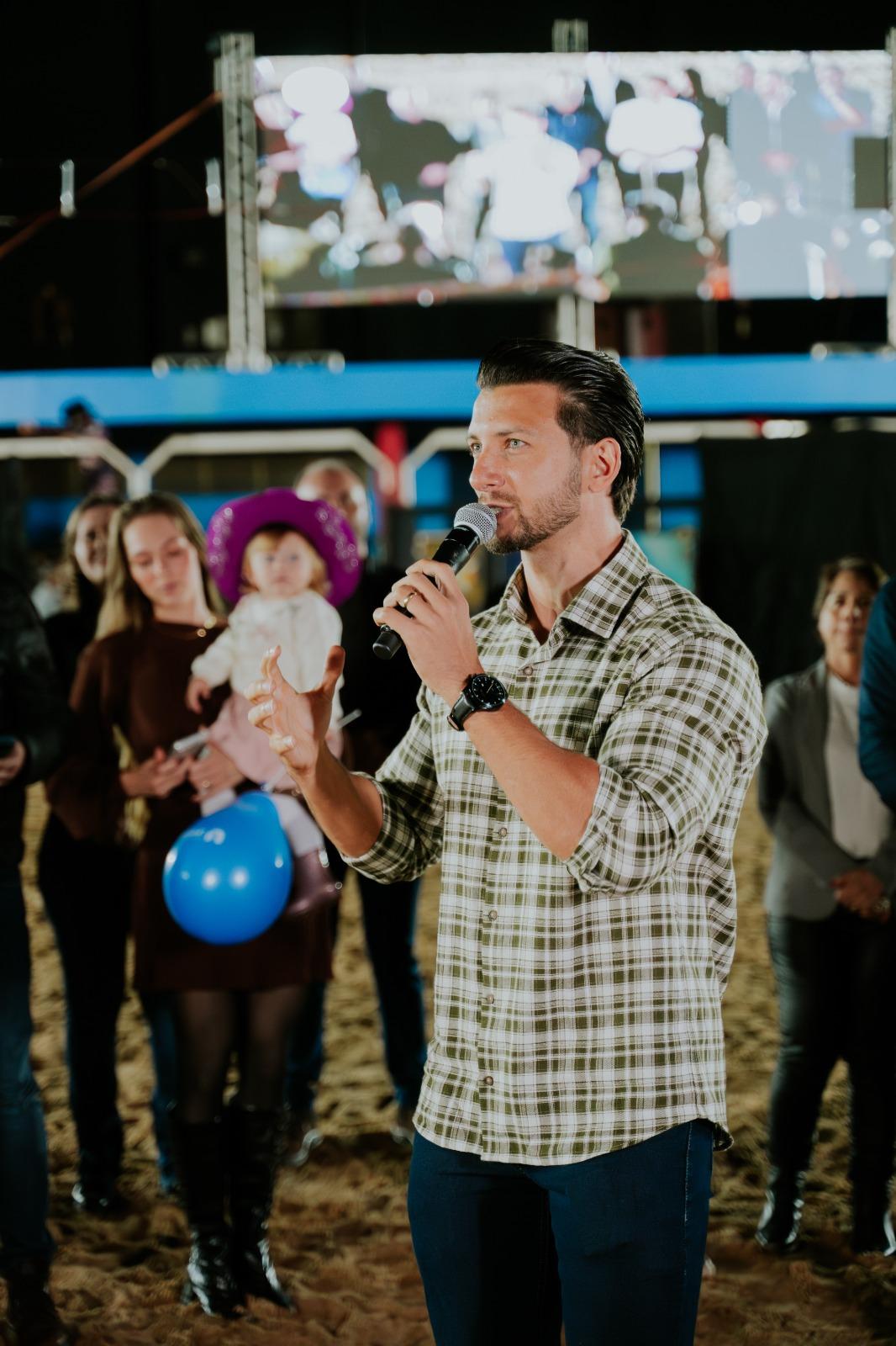 Rodrigo Ribeiro destacou durante a abertura oficial que a Expo Palotina 2026 foi preparada com carinho para receber a população e visitantes de toda a região em uma edição histórica da festa