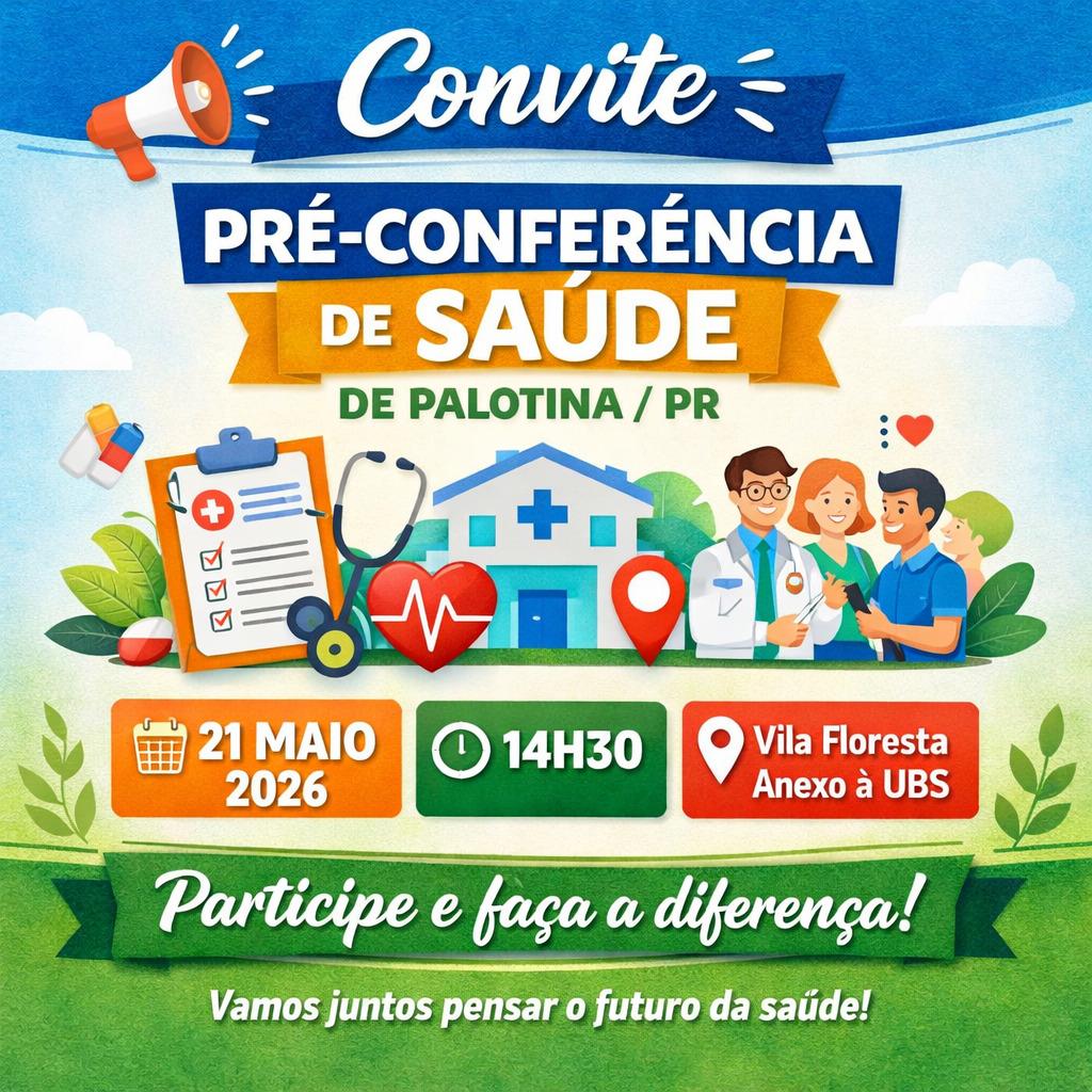 📍 Comunidade de Vila Floresta recebe nesta quinta-feira (21), às 14h30, a Pré-conferência da Saúde em Palotina