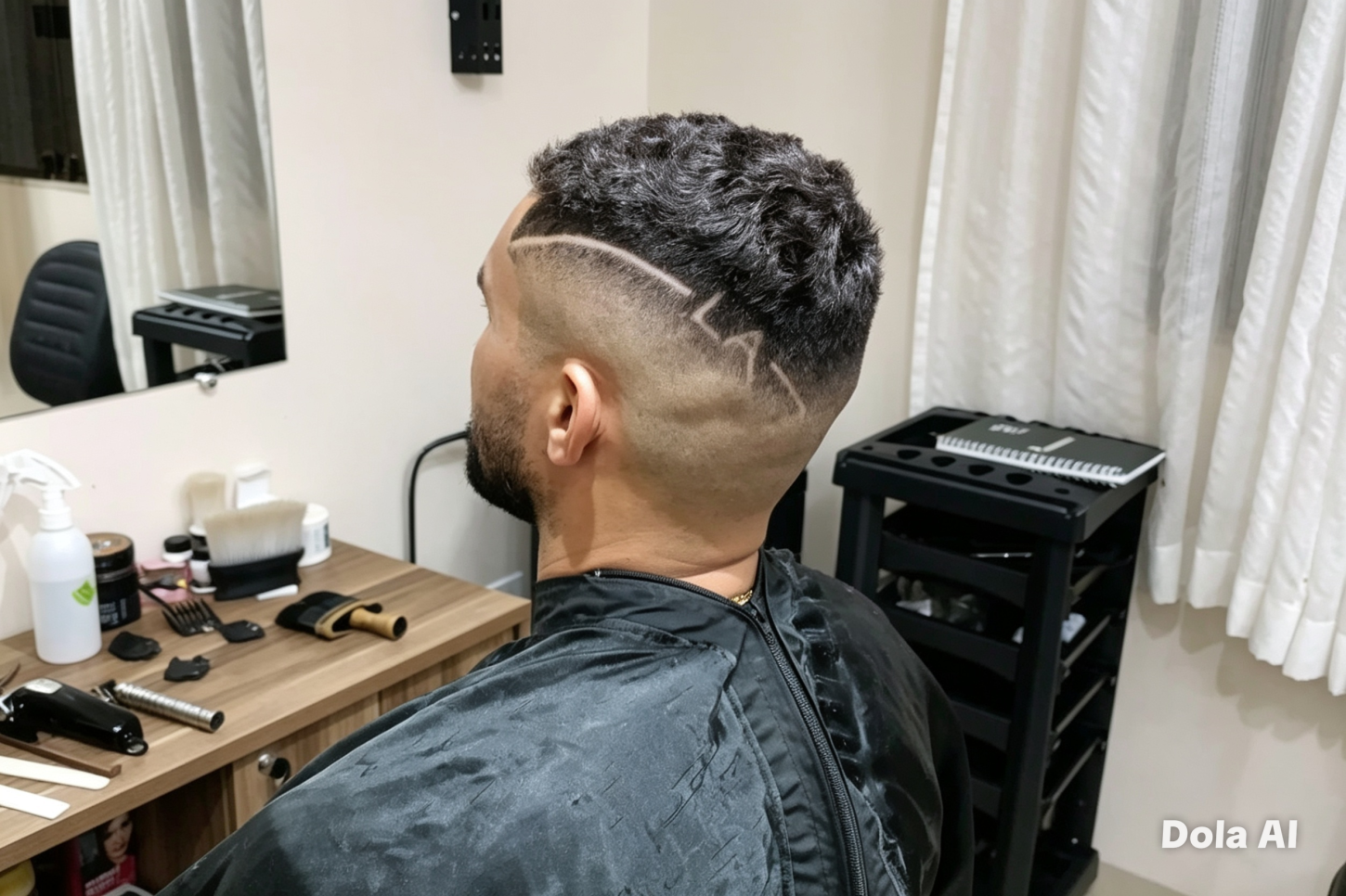 Corte feito pelo profissional Gustavo Gabam Lima