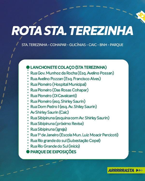 🚌 Rotas especiais do transporte coletivo vão facilitar o acesso do público à Expo Palotina 2026