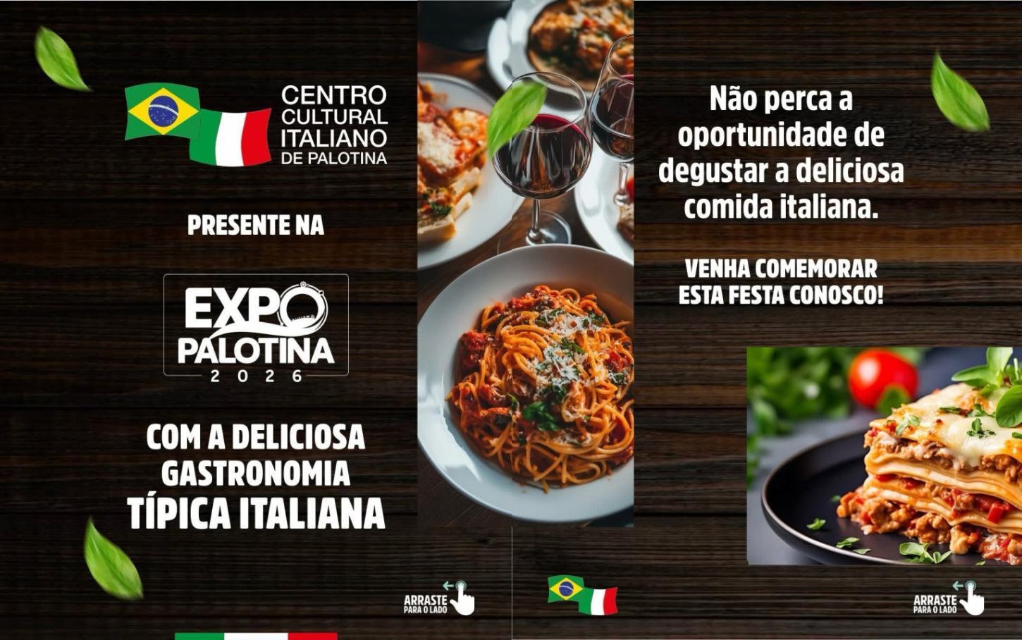 Sabores da Itália vão tomar conta da Expo Palotina 2026
