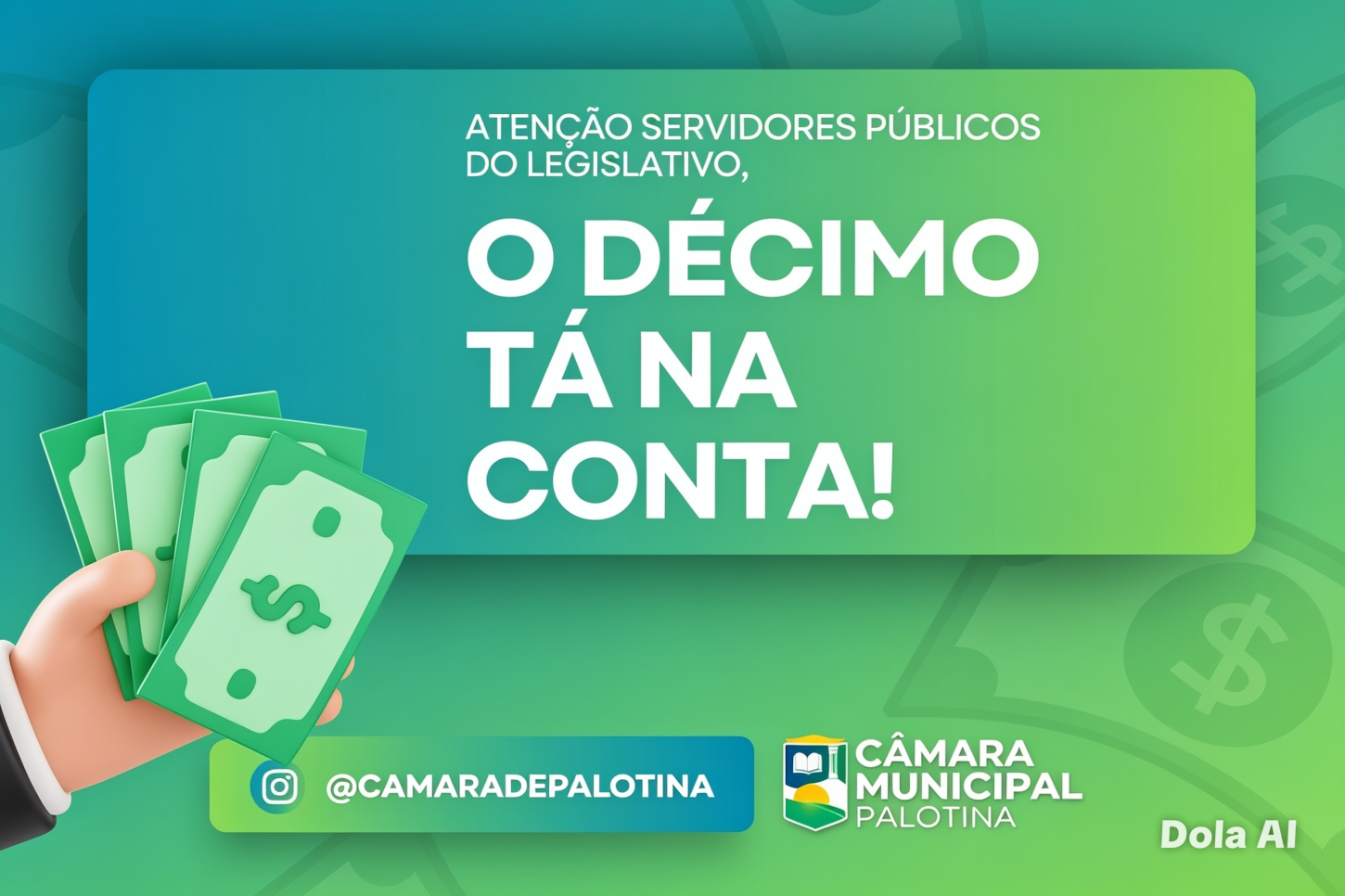 Câmara de Palotina antecipa 1ª parcela do 13º e reforça compromisso com servidores