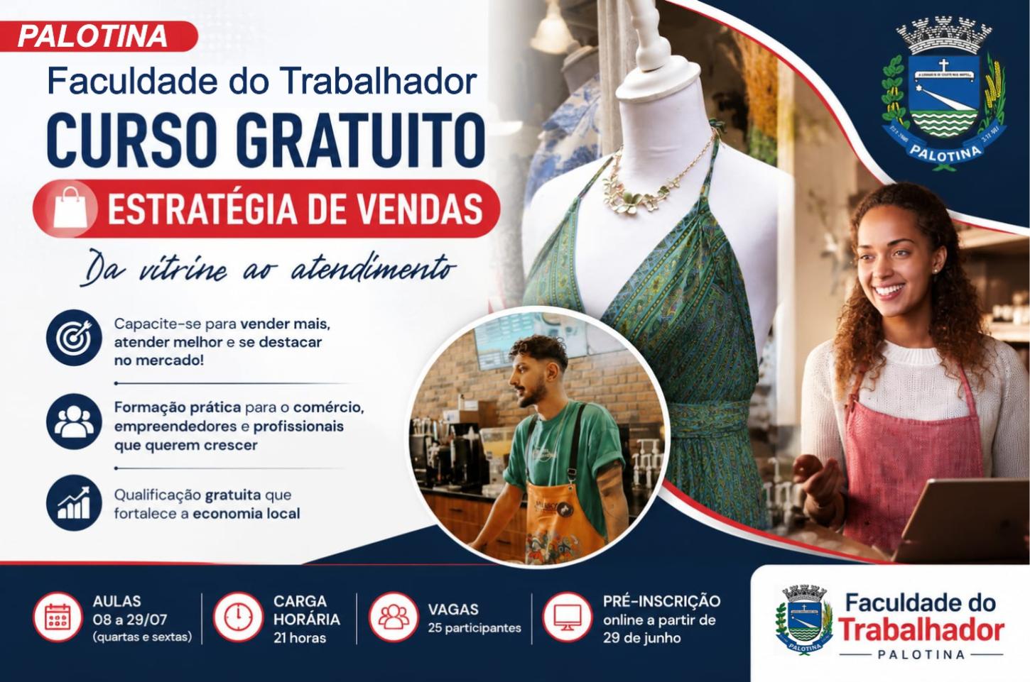 Faculdade do Trabalhador abre inscrições para curso gratuito de Estratégia de Vendas