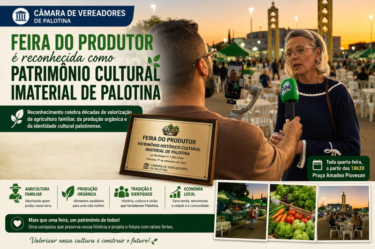 Feira do Produtor é reconhecida como Patrimônio Cultural Imaterial de Palotina
