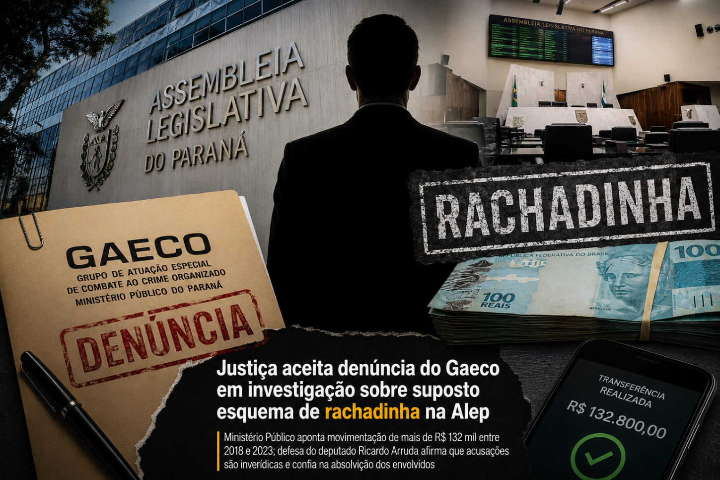 Justiça aceita denúncia do Gaeco em investigação sobre suposto esquema de rachadinha na Alep