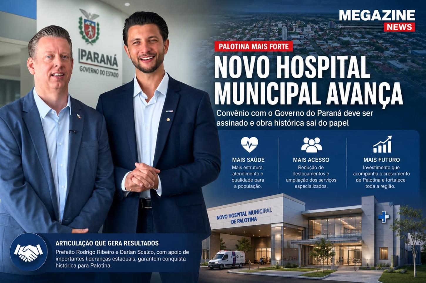 Novo Hospital de Palotina avança e convênio deve ser oficializado no Palácio Iguaçu