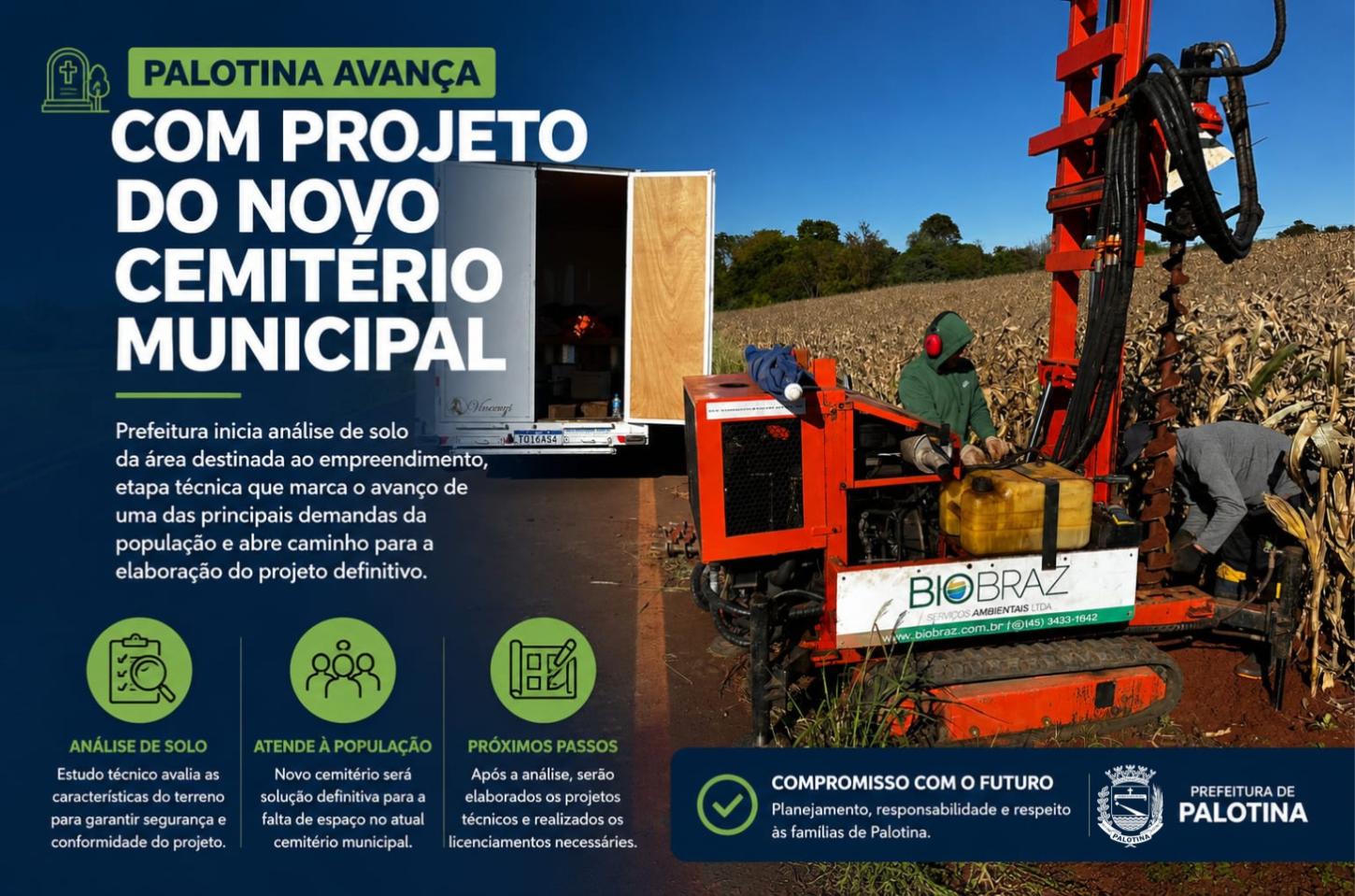 Palotina avança com projeto do novo Cemitério Municipal