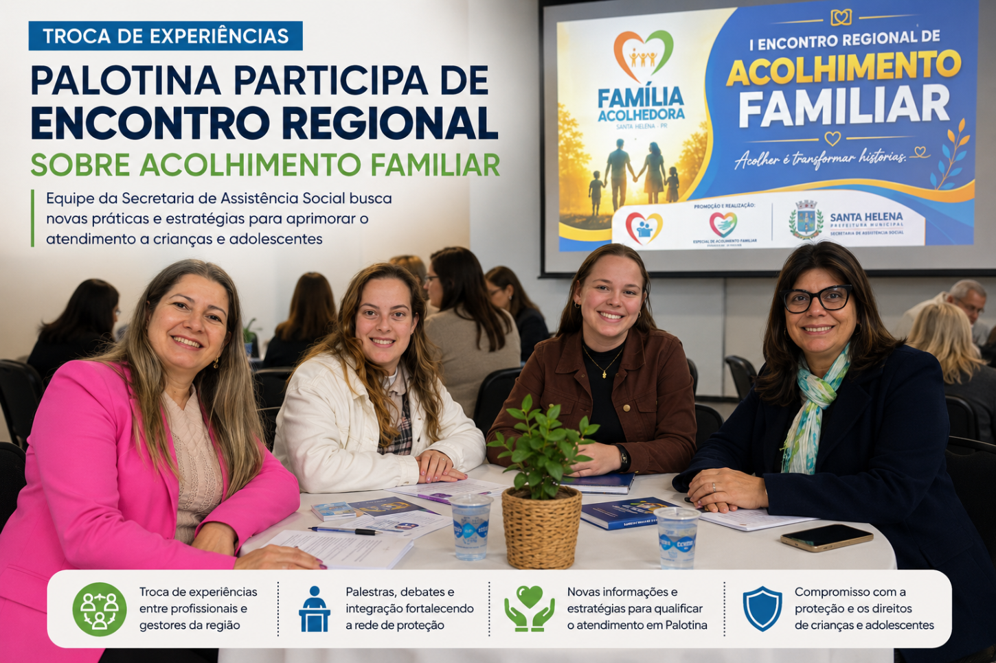 Palotina busca novas referências para fortalecer o acolhimento familiar e a proteção de crianças e adolescentes