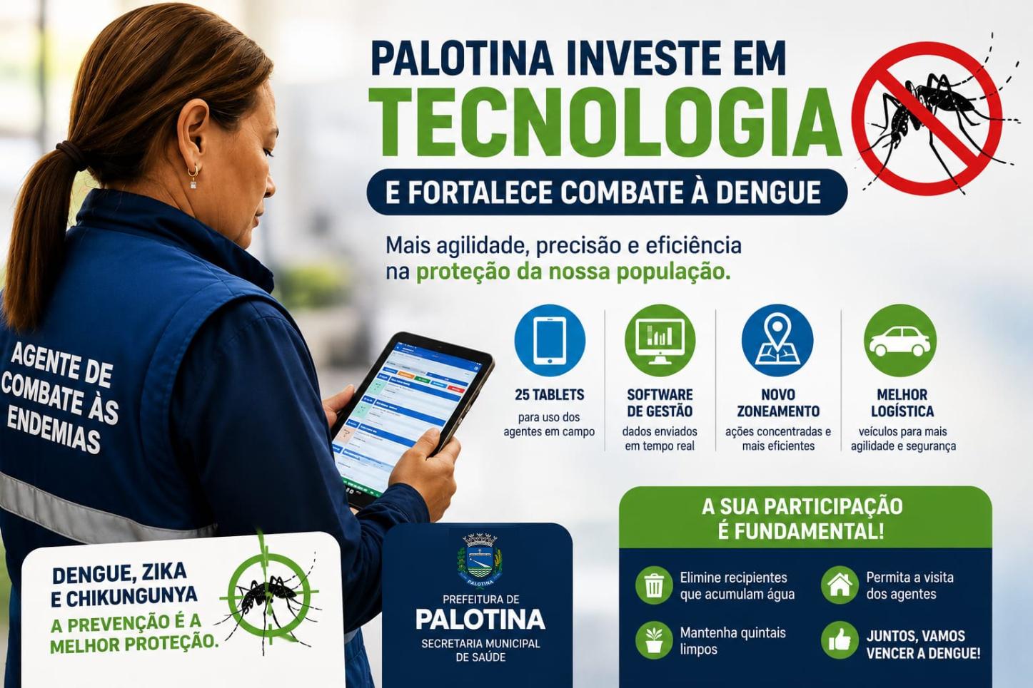 Palotina investe em tecnologia e fortalece combate à dengue
