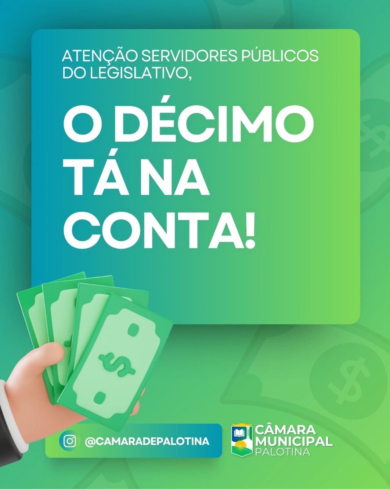 Primeira parcela do 13º salário dos servidores da Câmara de Palotina já está disponível, refletindo o compromisso do Legislativo com a valorização dos colaboradores e a responsabilidade na gestão dos recursos públicos