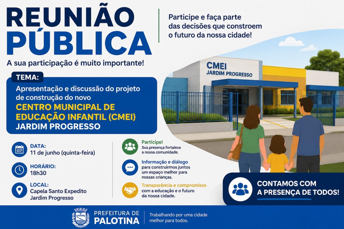 📚🏗️ Participe deste momento importante para a educação de Palotina!