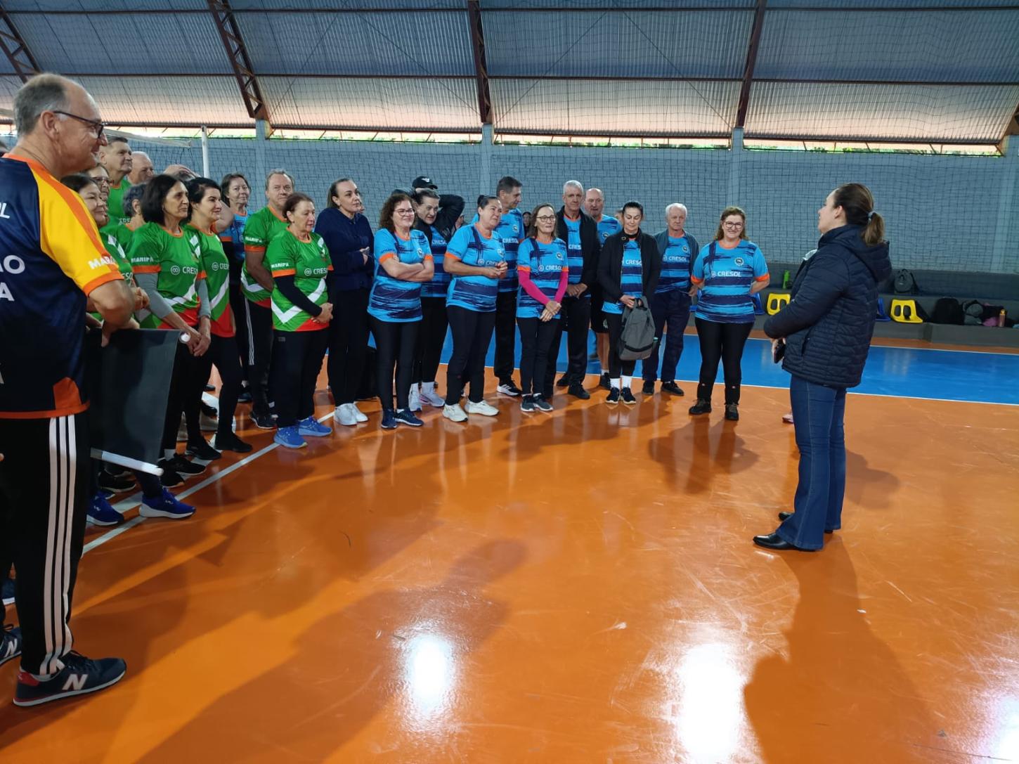Atletas da melhor idade de Maripá e Itaipulândia protagonizaram momentos de integração, alegria e superação durante a etapa da Liga Cresol