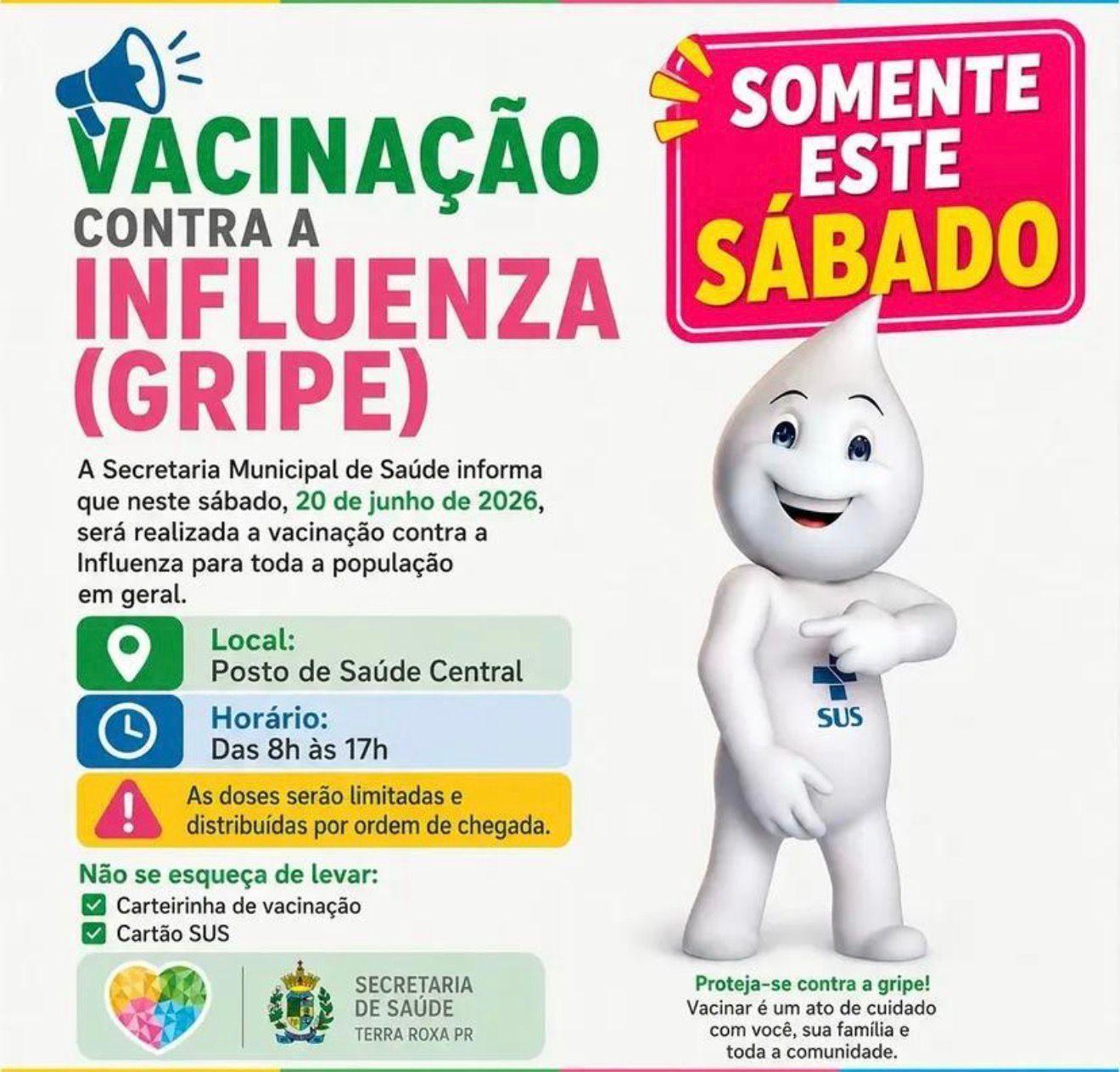 Vacinação contra gripe para toda a população