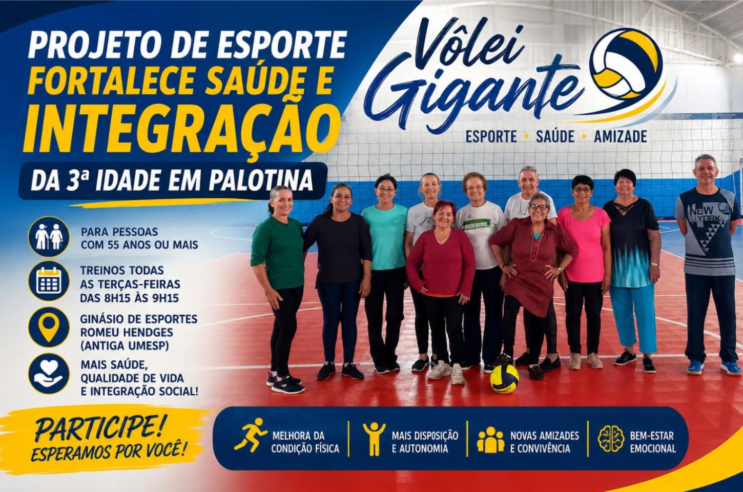 Projeto de esporte fortalece saúde e integração da 3ª idade em Palotina