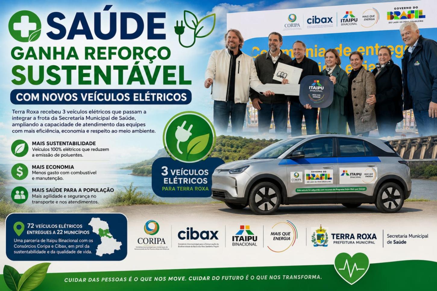 Saúde ganha reforço sustentável com novos veículos elétricos