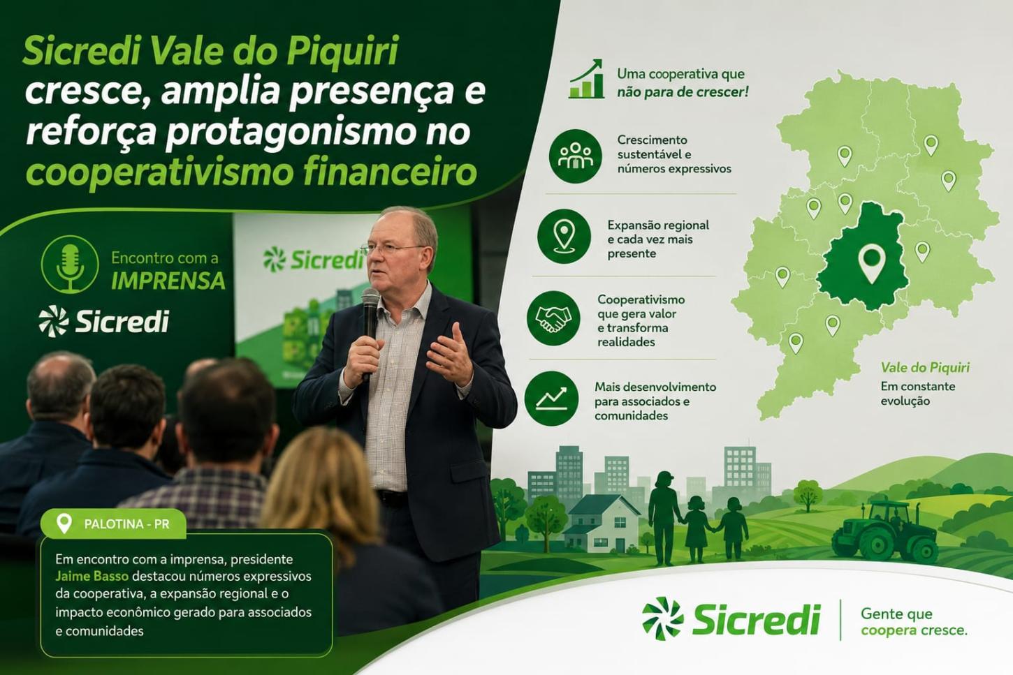 Sicredi Vale do Piquiri cresce, amplia presença e reforça protagonismo no cooperativismo financeiro