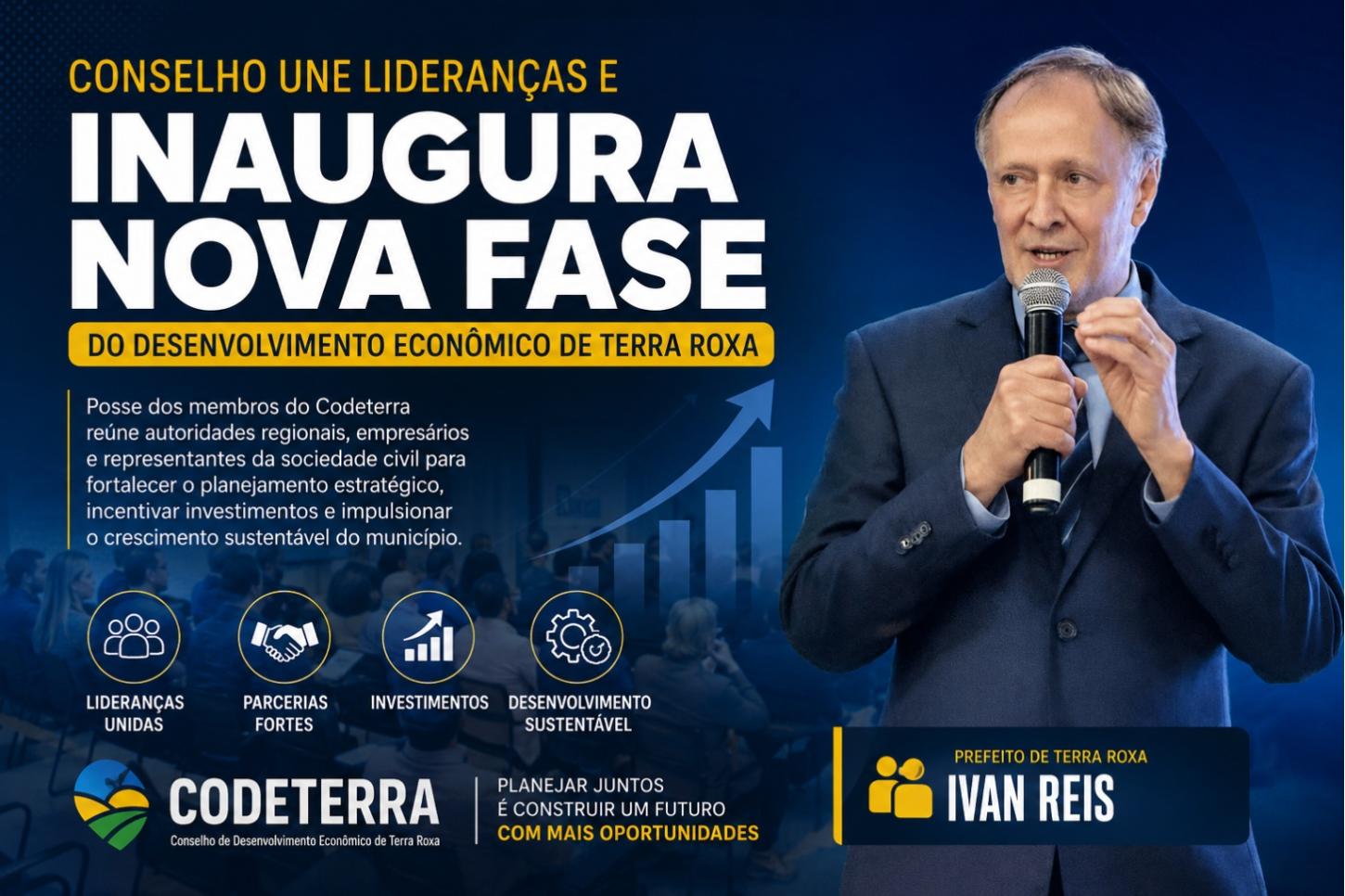 Conselho une lideranças e inaugura nova fase do desenvolvimento econômico de Terra Roxa