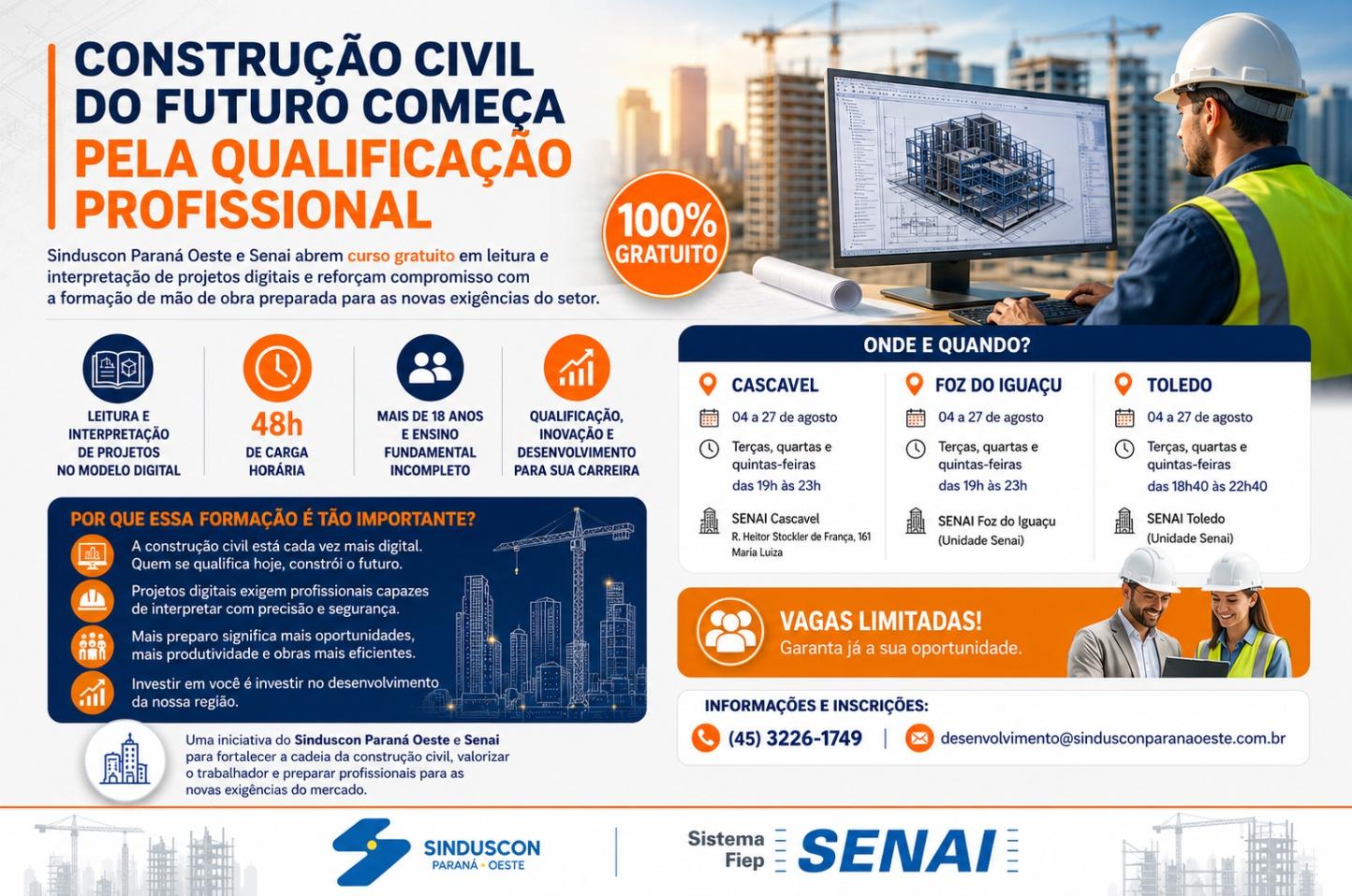 Construção civil do futuro começa pela qualificação profissional