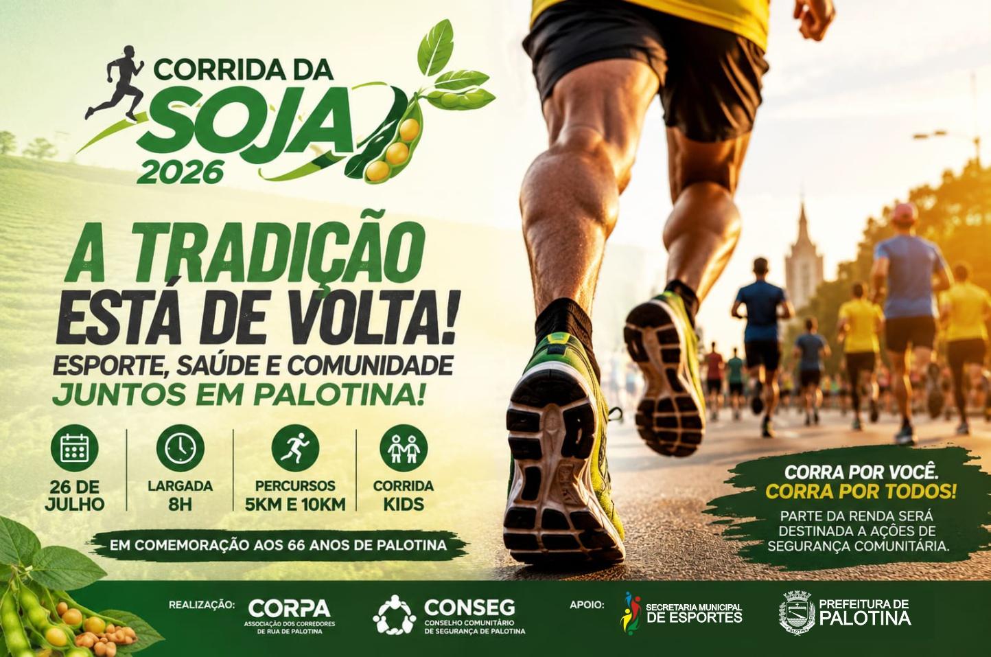 Corrida da Soja resgata tradição e volta às ruas de Palotina após 15 anos