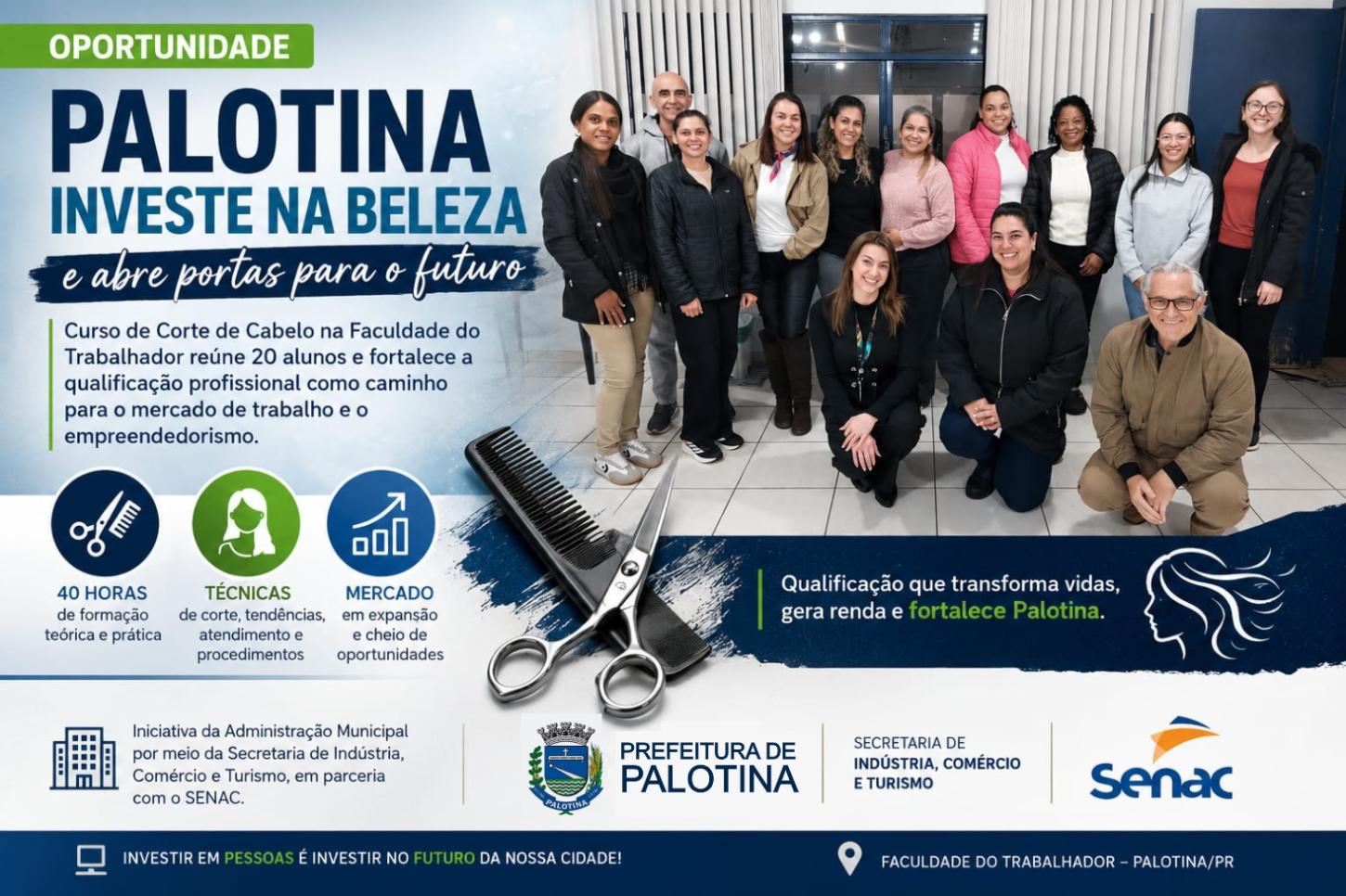 Palotina abre nova frente de qualificação e aposta no setor da beleza como porta de renda