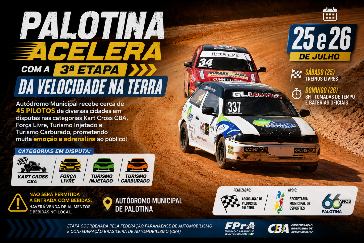 Palotina acelera com a 3ª Etapa da Velocidade na Terra