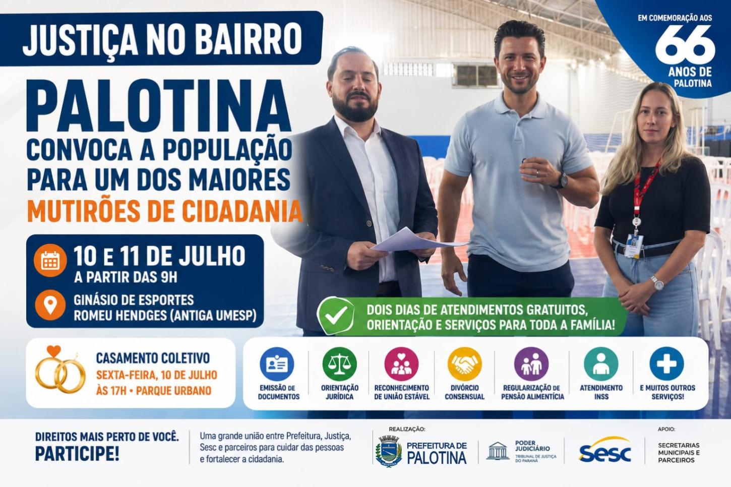 Palotina convoca a população para um dos maiores mutirões de cidadania