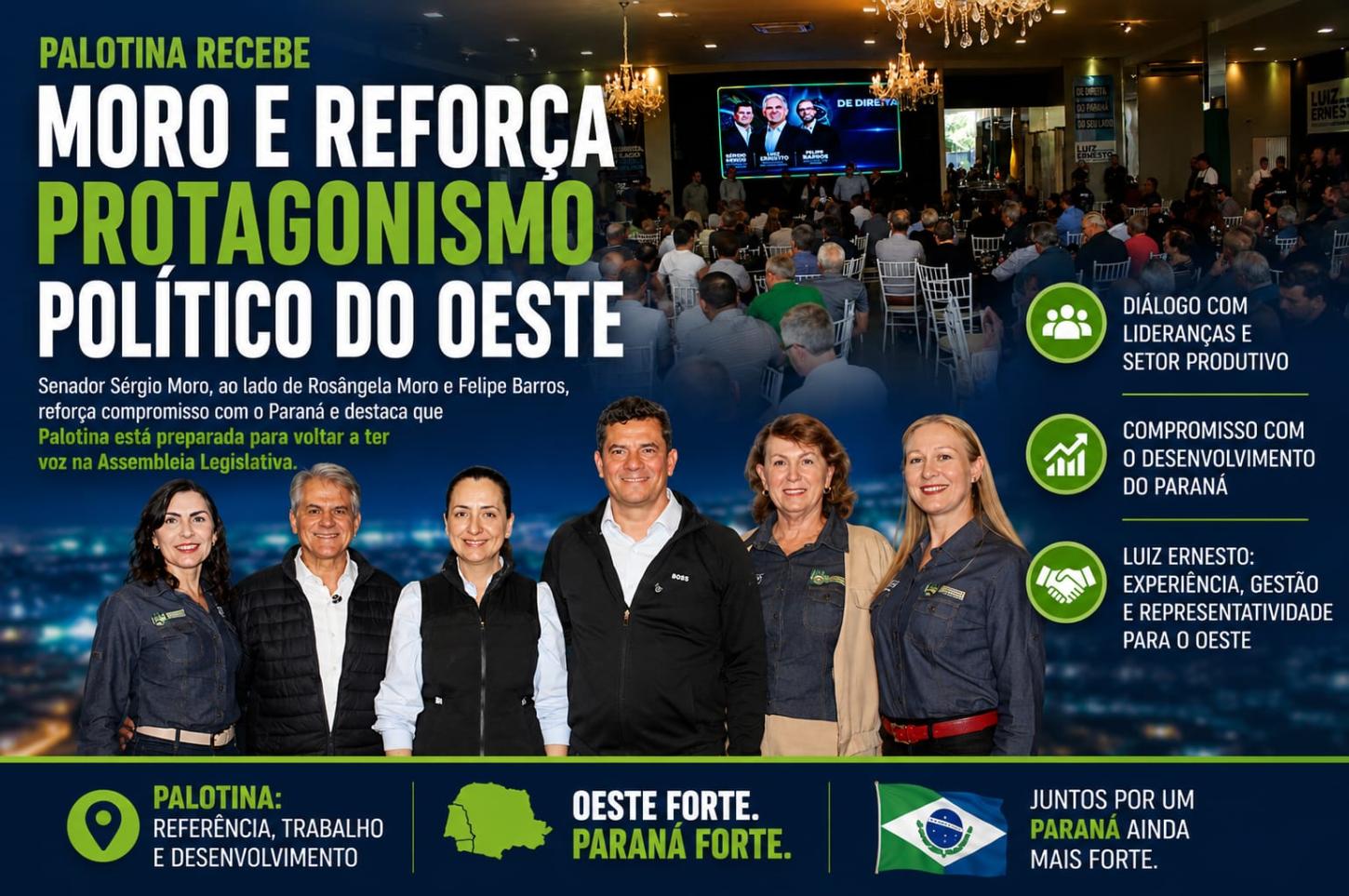 Palotina recebe Moro e reforça protagonismo político do Oeste
