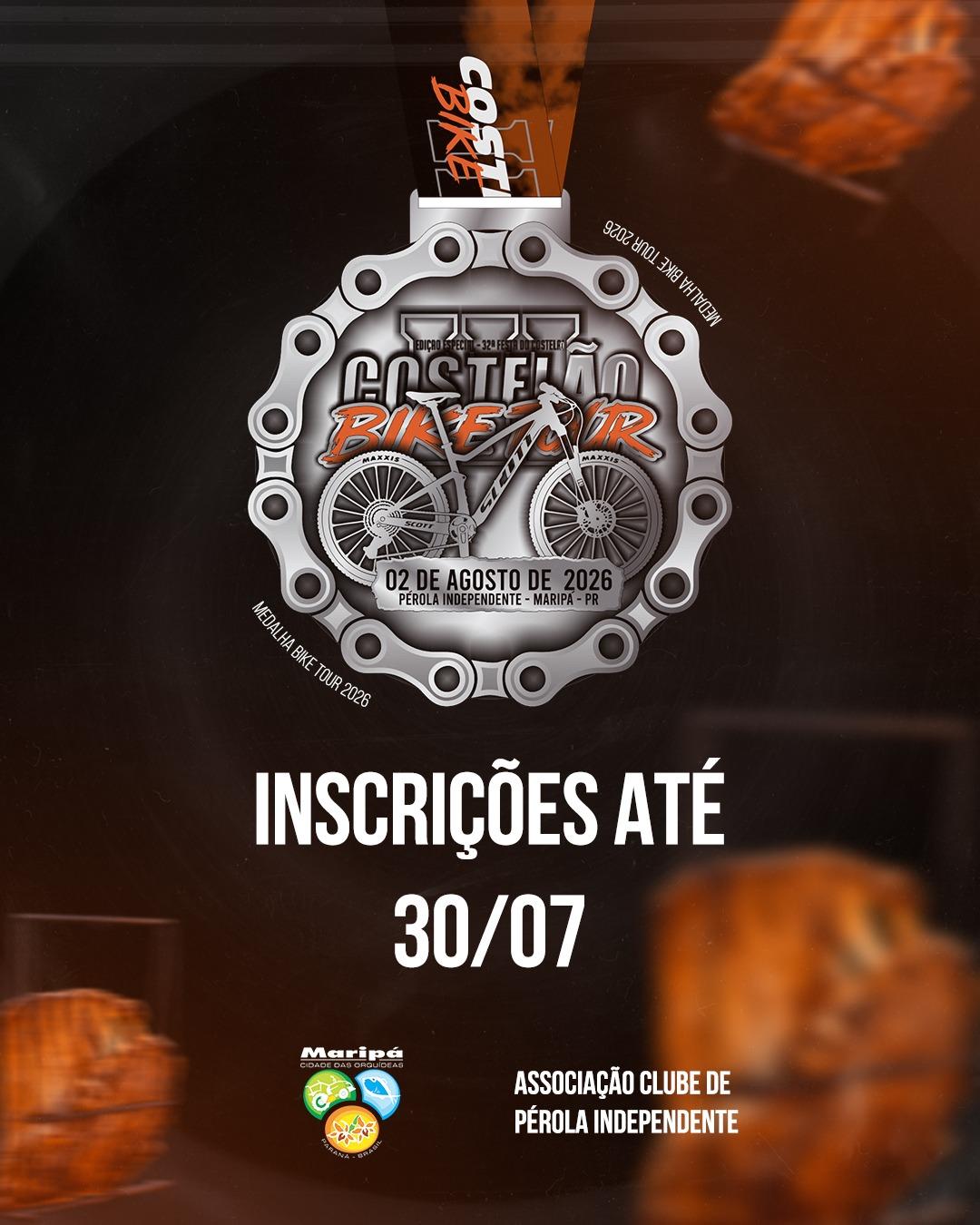 Ciclistas têm até esta quinta-feira (30) para garantir presença no 3º Costelão Bike Tour, que acontece no domingo (2), em Pérola Independente
