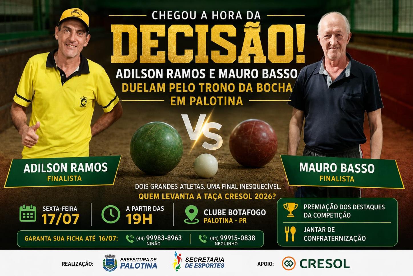 A expectativa é de casa cheia para acompanhar a decisão e celebrar mais uma edição de uma das competições mais tradicionais do calendário esportivo de Palotina