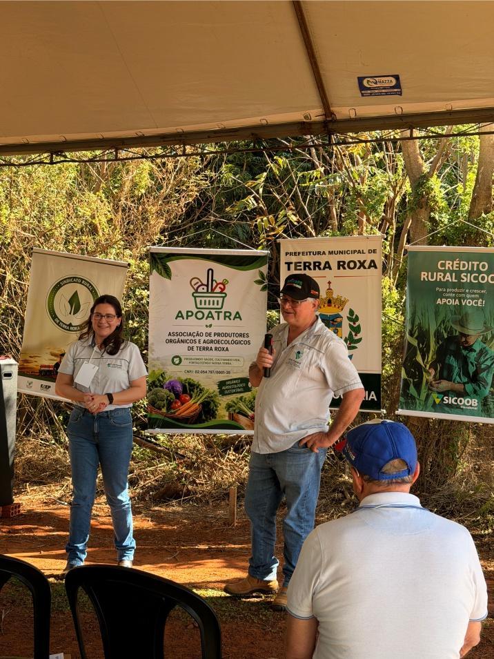 Produtores rurais participaram do 1º Dia de Campo da Agricultura Familiar, realizado em Terra Roxa
