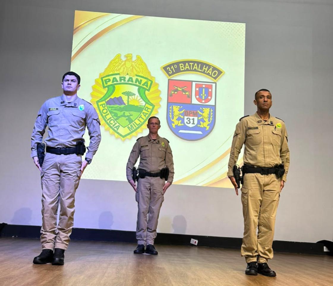 Passagem de comando: Solenidade realizada em Corbélia oficializou a transmissão do comando da 3ª Companhia do 31º BPM do Capitão Ivo Costa Wiepieski Junior para o 2º Tenente Manoel Norberto dos Santos Neto