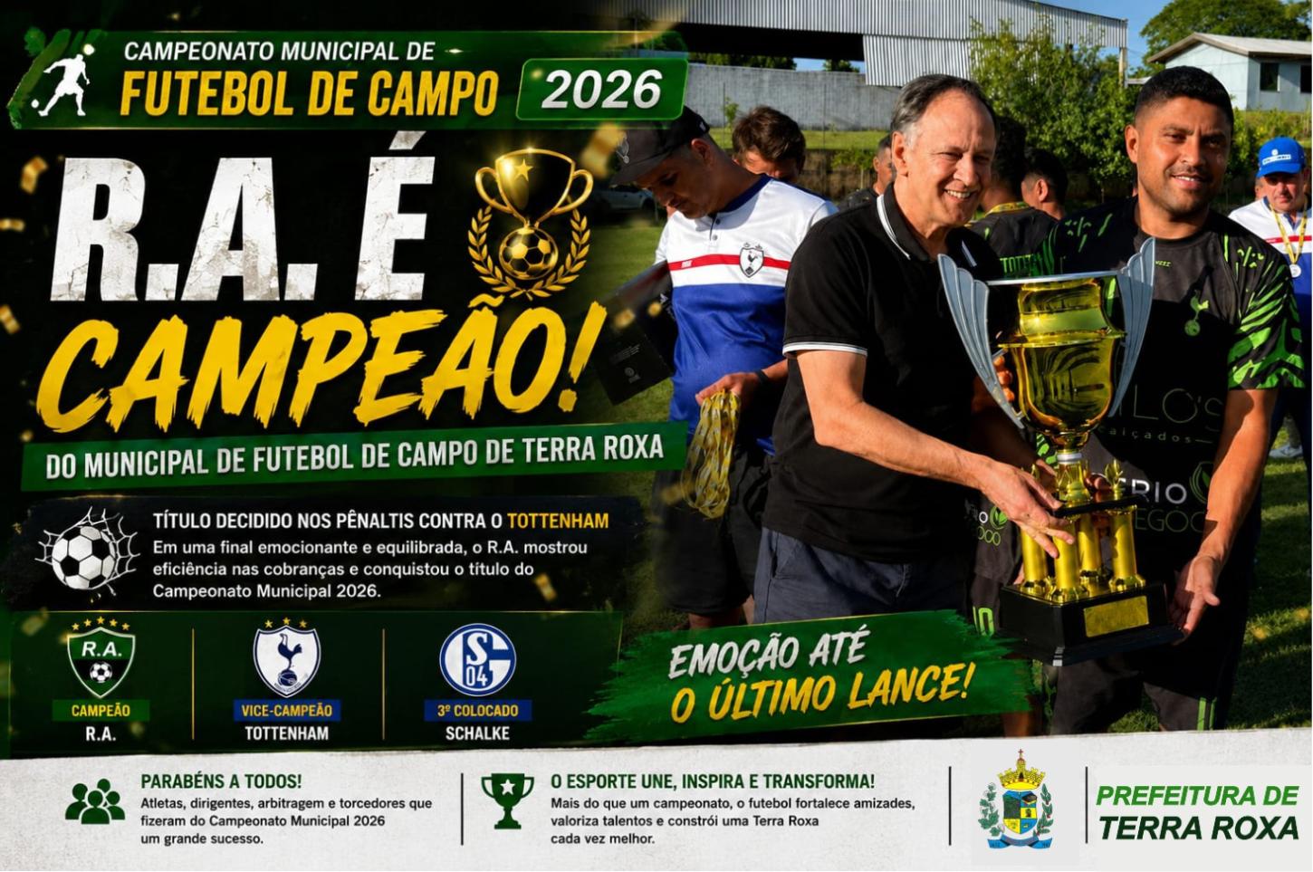 R.A. é campeão do Municipal de Futebol de Campo de Terra Roxa