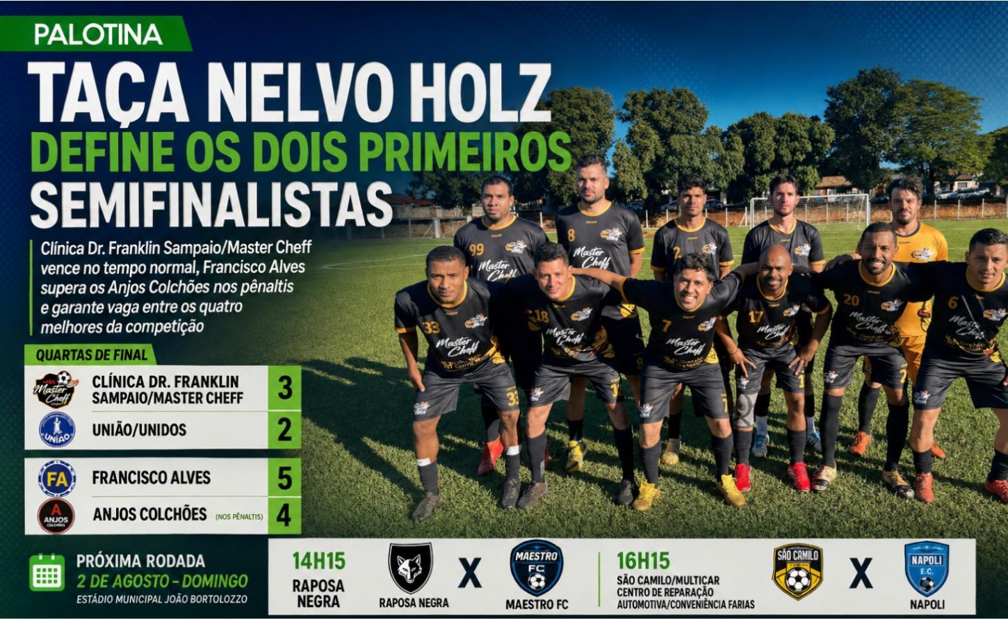 Taça Nelvo Holz define os dois primeiros semifinalistas
