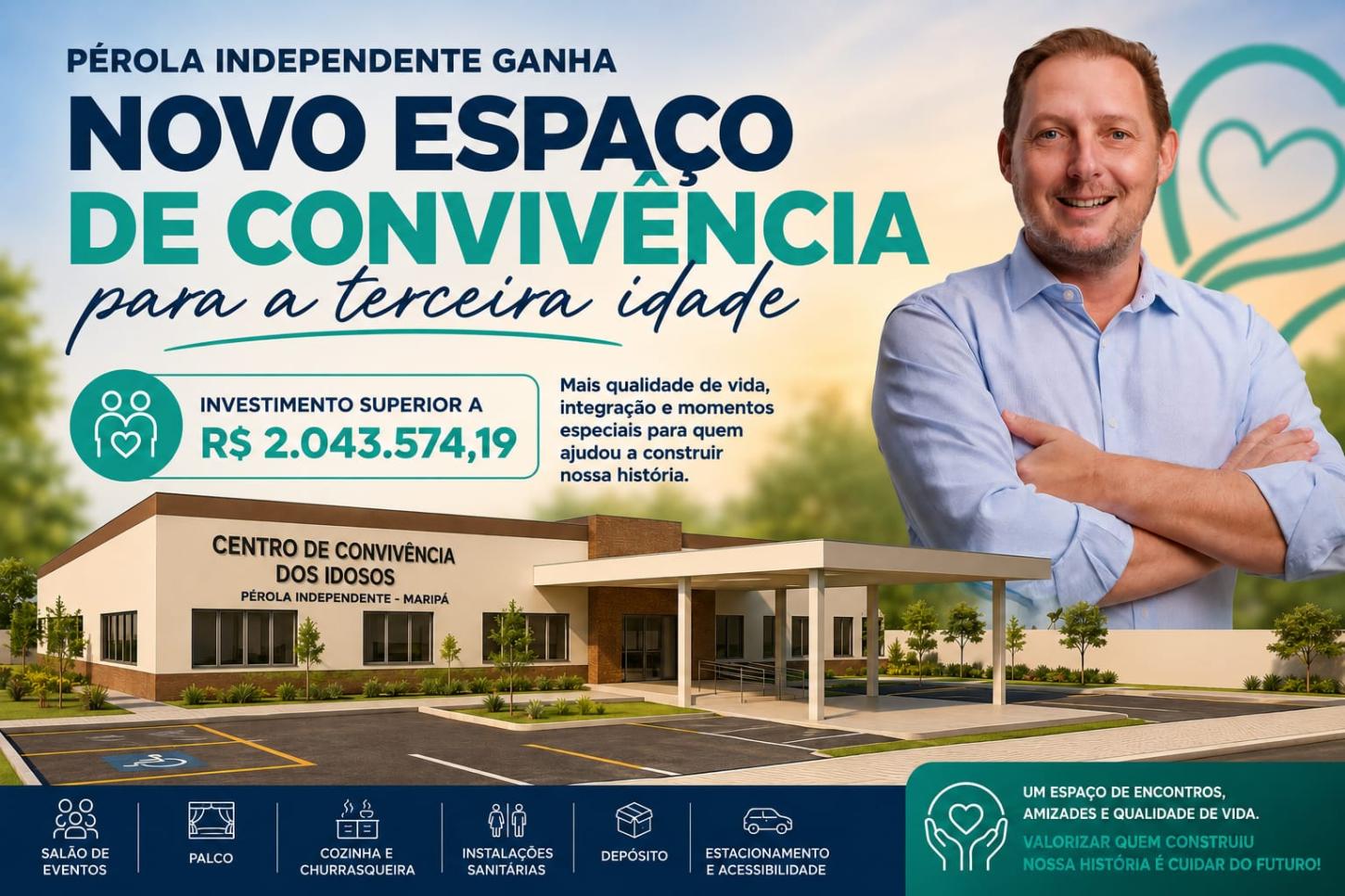 Pérola Independente ganha novo espaço de convivência para a terceira idade
