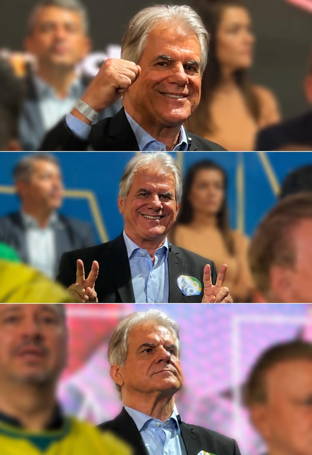 Luiz Ernesto de Giacometti durante a Convenção Estadual do Partido Liberal (PL), realizada neste sábado (1º), em Curitiba, quando teve sua candidatura a deputado estadual oficialmente homologada para as eleições de 2026