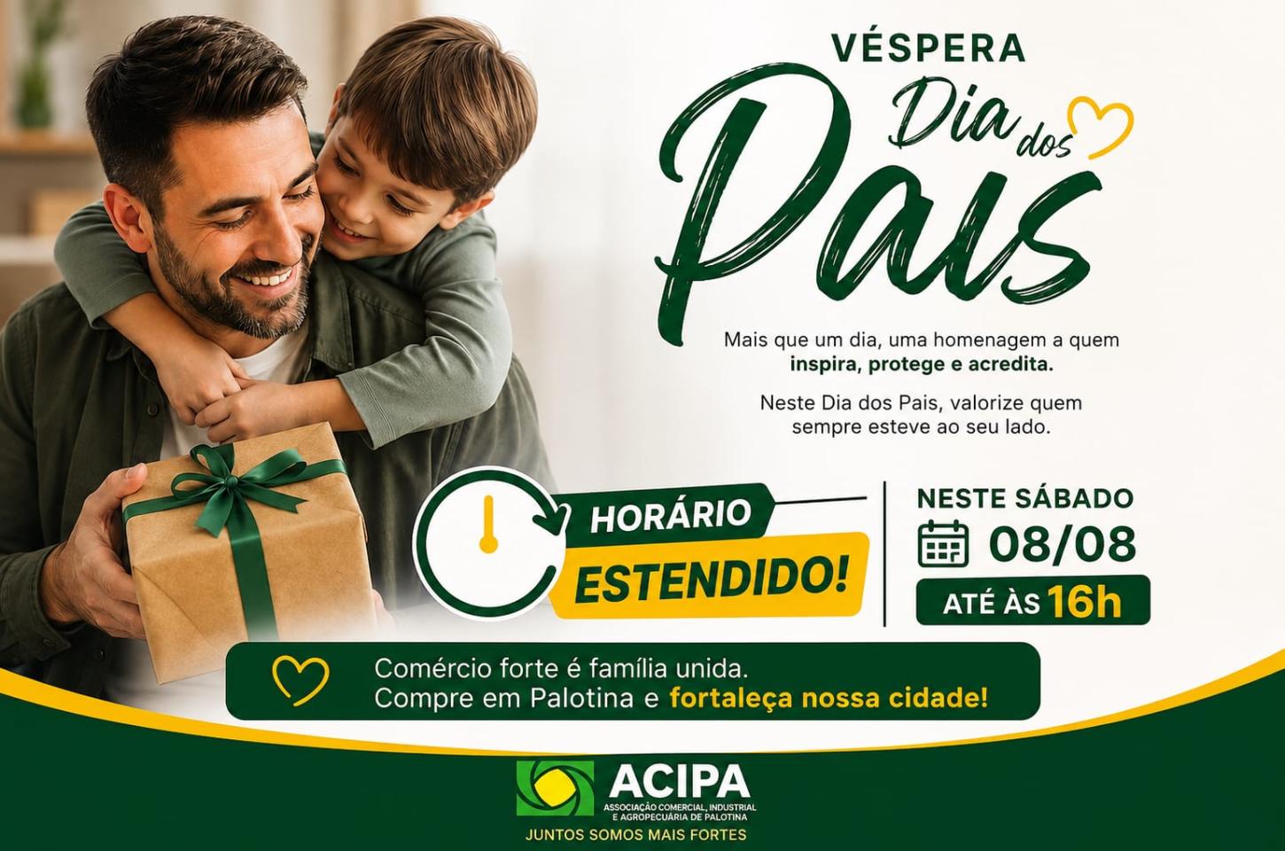 Sábado terá horário especial no comércio