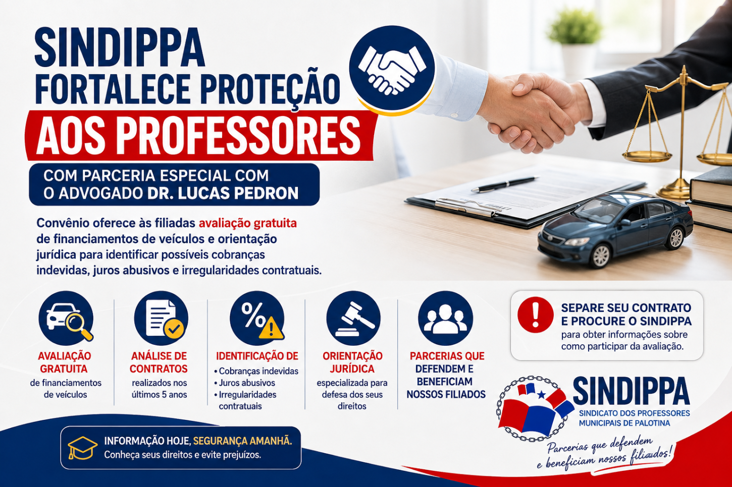 SINDIPPA fortalece proteção aos professores com parceria especial com o advogado Dr. Lucas Pedron